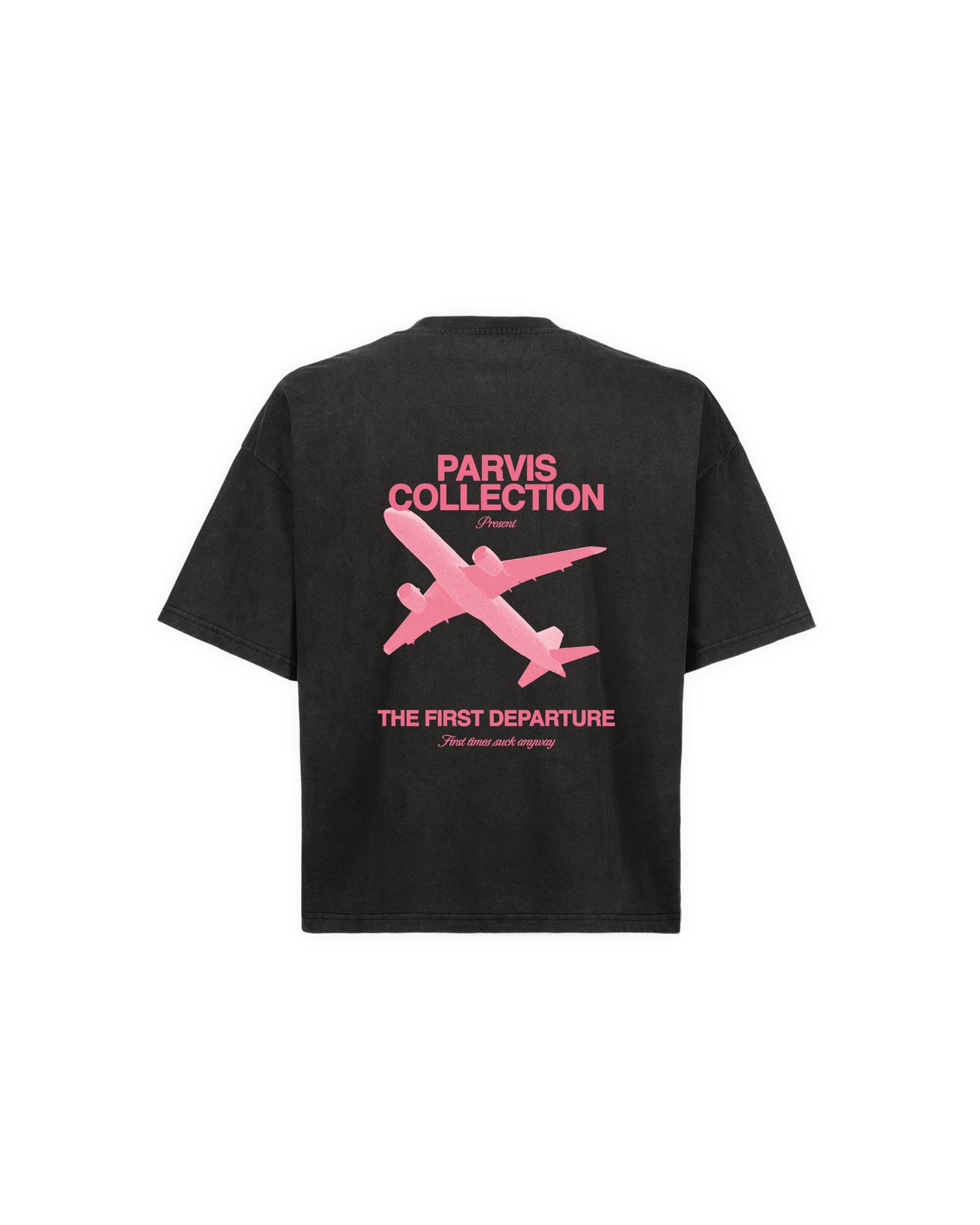 SECOND DEPARTURE VINTAGE BLACK TEE