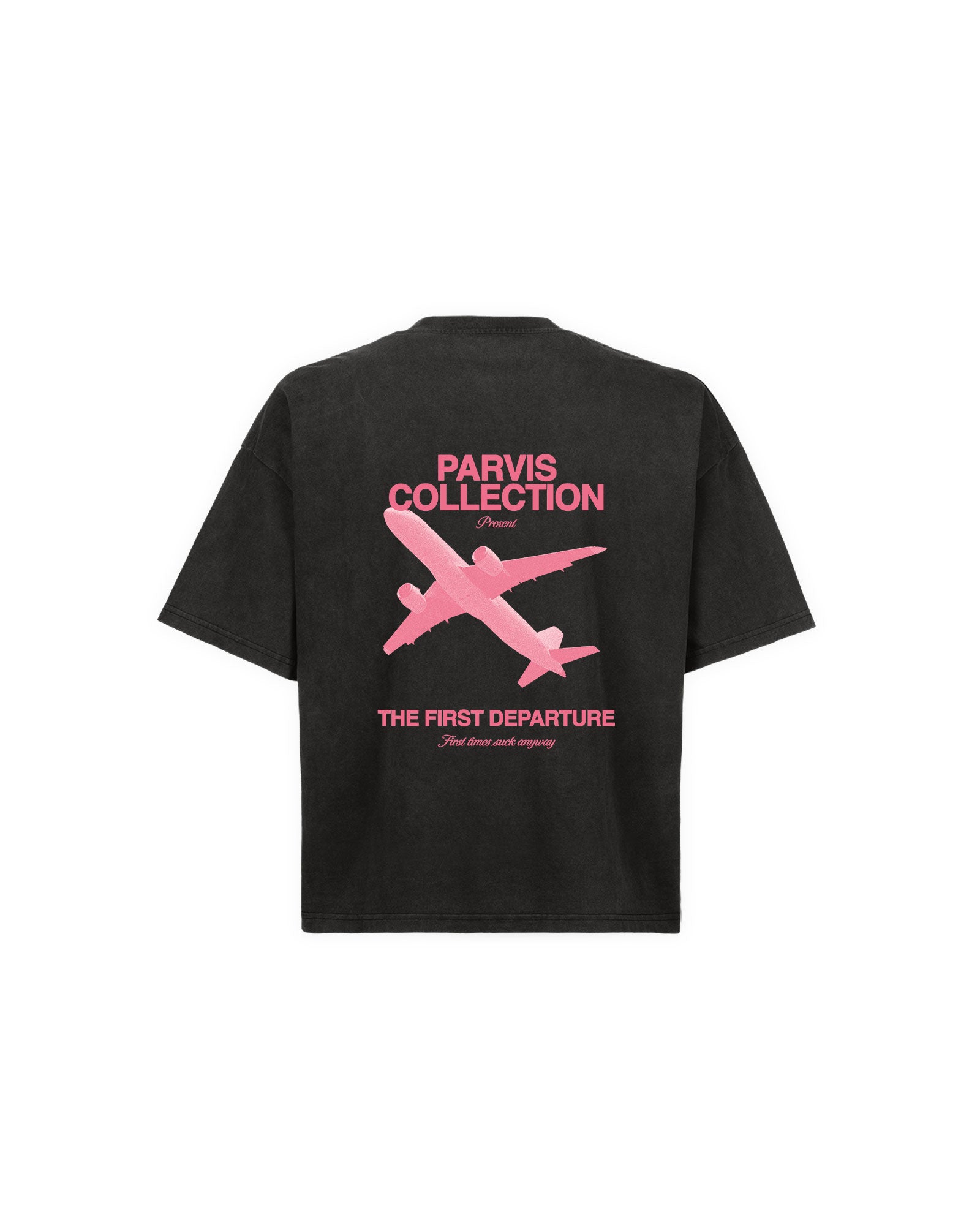 SECOND DEPARTURE VINTAGE BLACK TEE