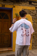 BOXY TEE RAINING FLOWERS