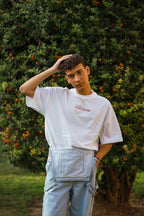 BOXY TEE RAINING FLOWERS