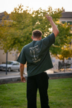 GREEN BOXY TEE DID IT HURTS?