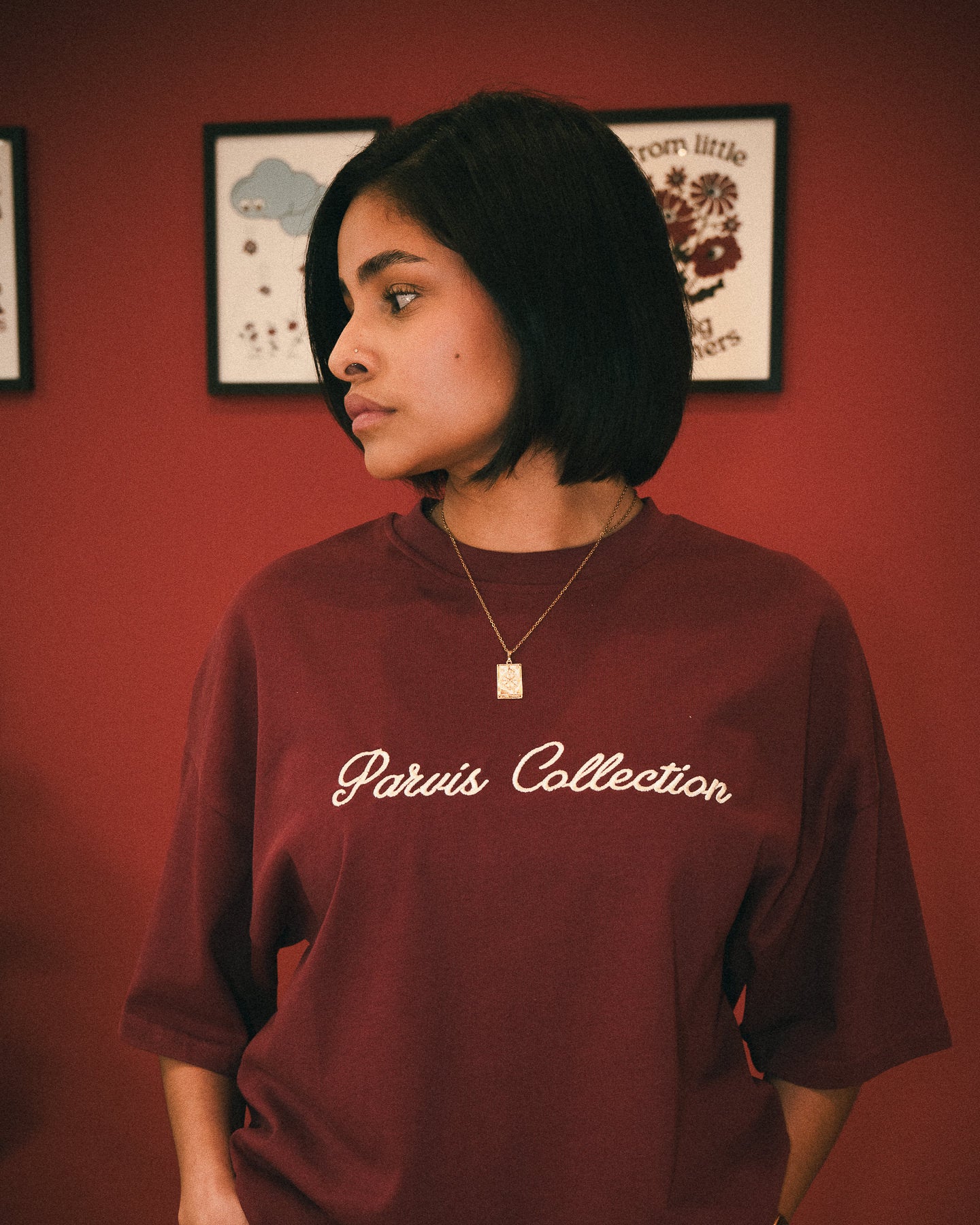 RED GARNET PARVIS COLLECTION TEE