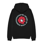 HOODIE NEGRA PARVIS COLLECTION 2024 - BE AWARE OF YOUR SURROUNDINGS