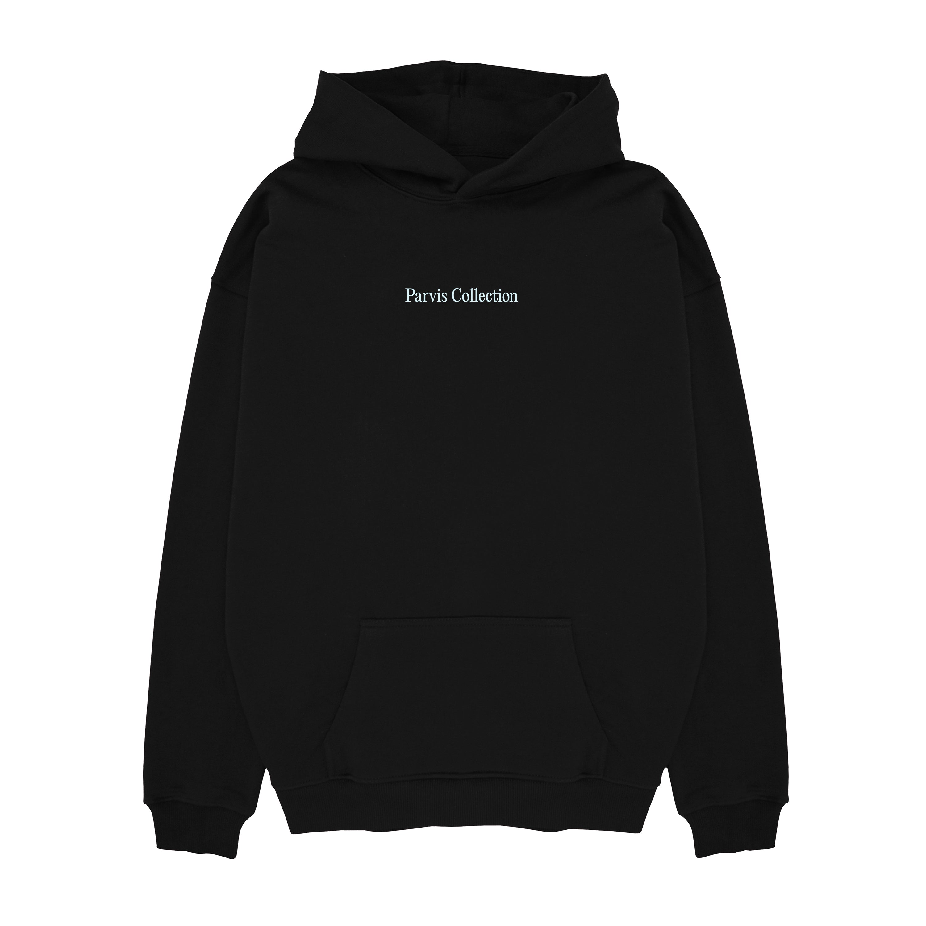 HOODIE NEGRA PARVIS COLLECTION 2024 - BE AWARE OF YOUR SURROUNDINGS